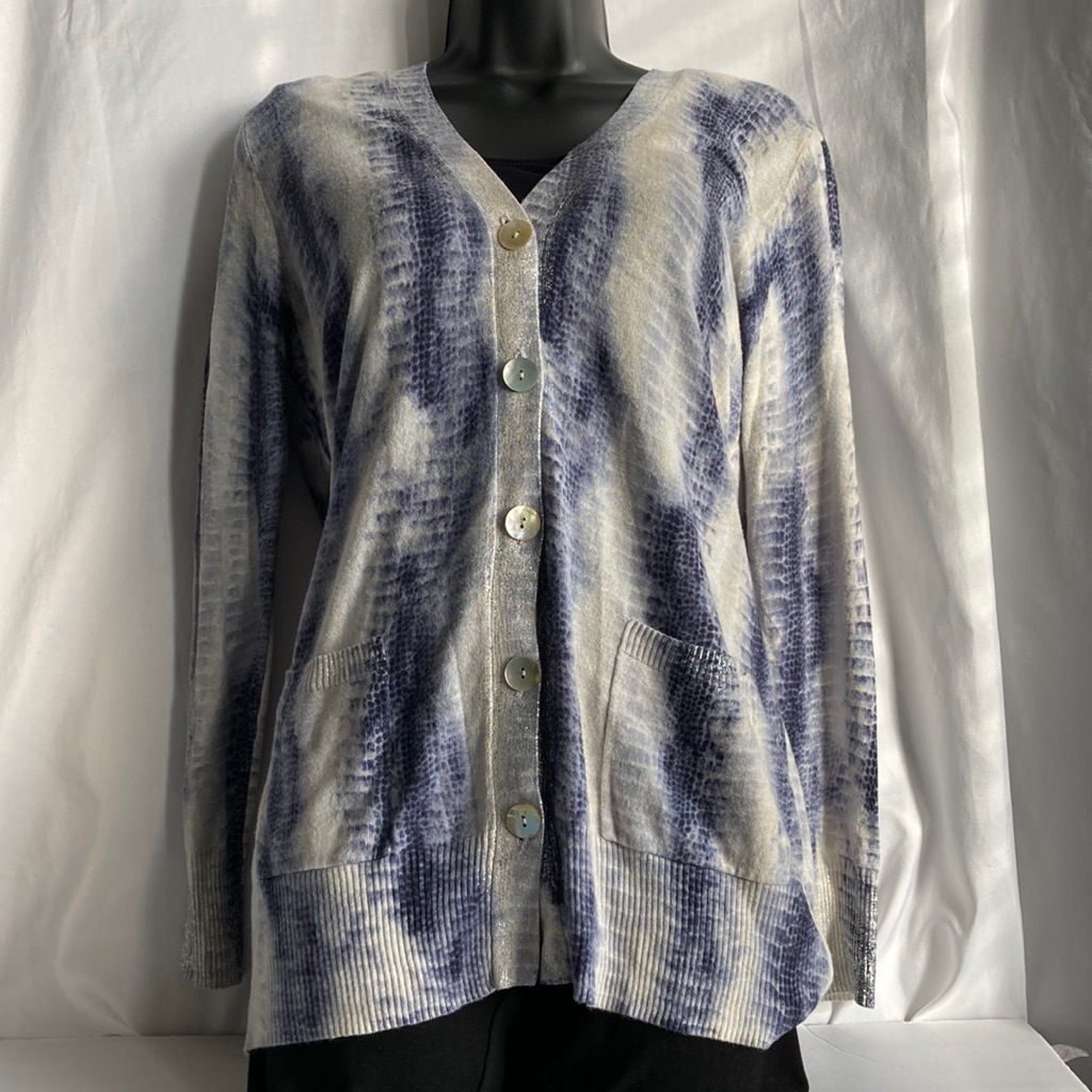 Chicos Buttoned Front Cardigan Size 1
